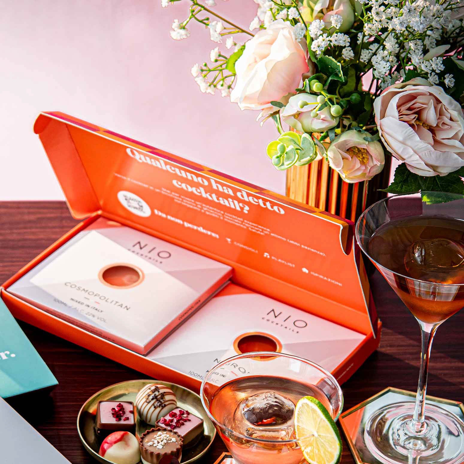 Mini box di San Valentino da 3 cocktail